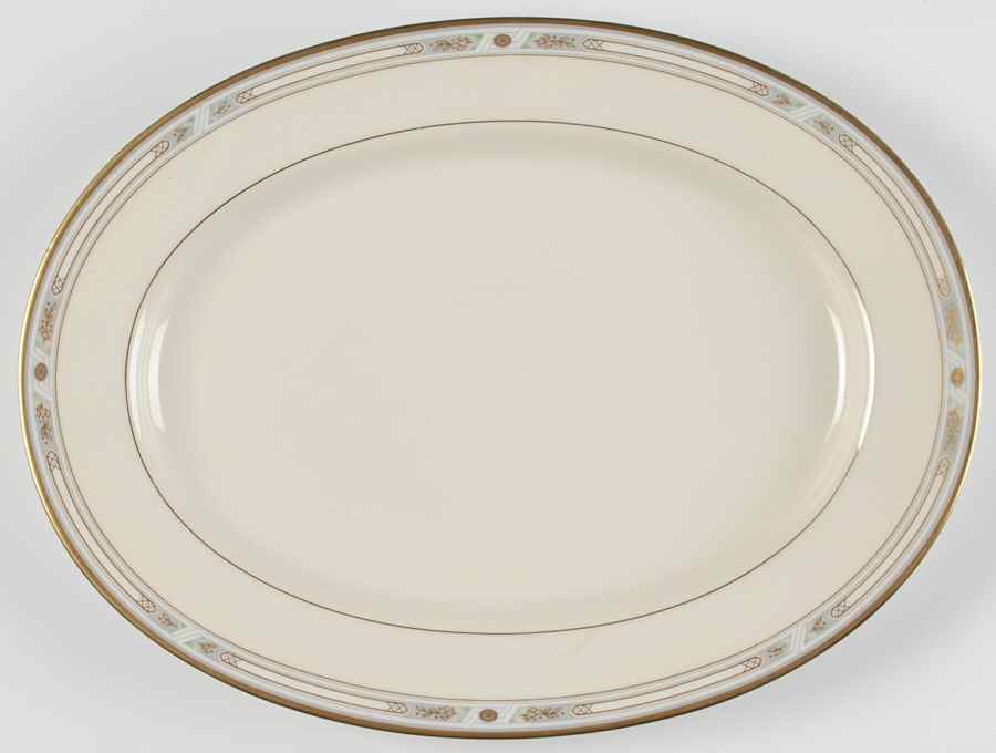 Courtland 14" Oval Serving Platter by Mikasa-1