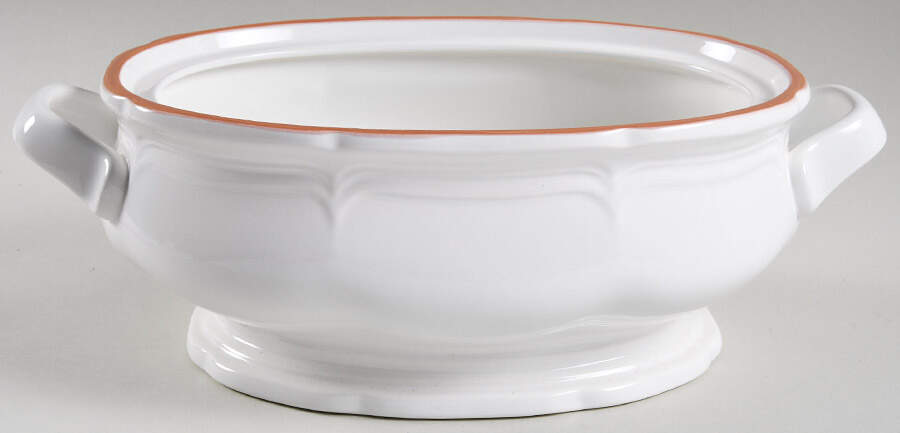 Countryside White 2 Quart Oval Covered Casserole No Lid by Mikasa-1
