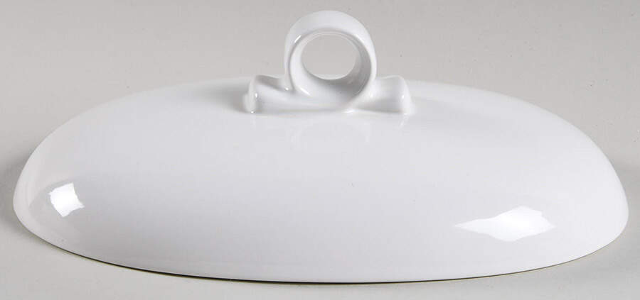 Countryside White Lid for 2 Quart Oval Covered Casserole by Mikasa-1
