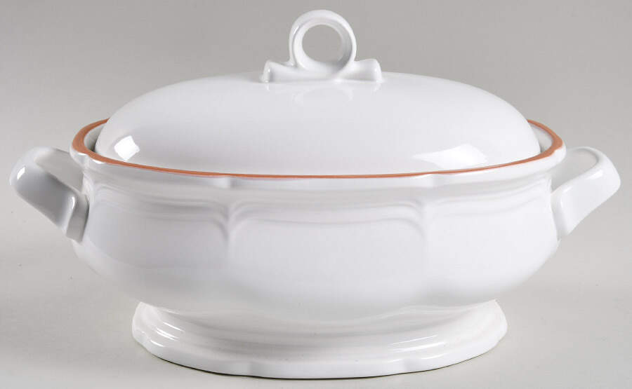 Countryside White 2 Quart Oval Covered Casserole by Mikasa-1