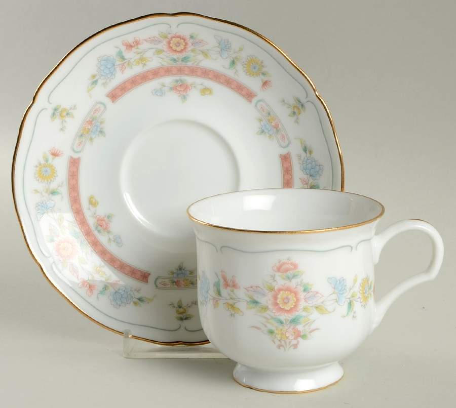 Coventry Footed Cup & Saucer Set by Mikasa-1