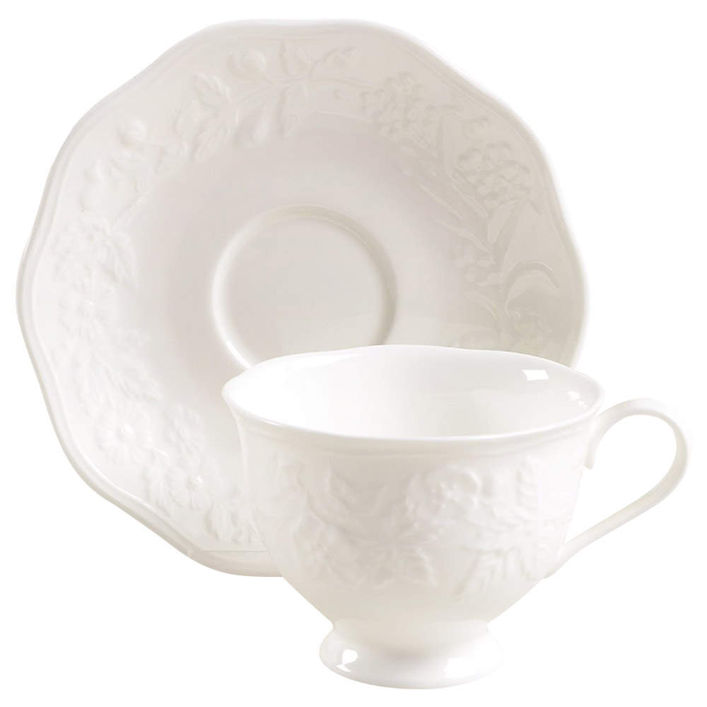 Country Villa Footed Cup & Saucer Set by Mikasa-1