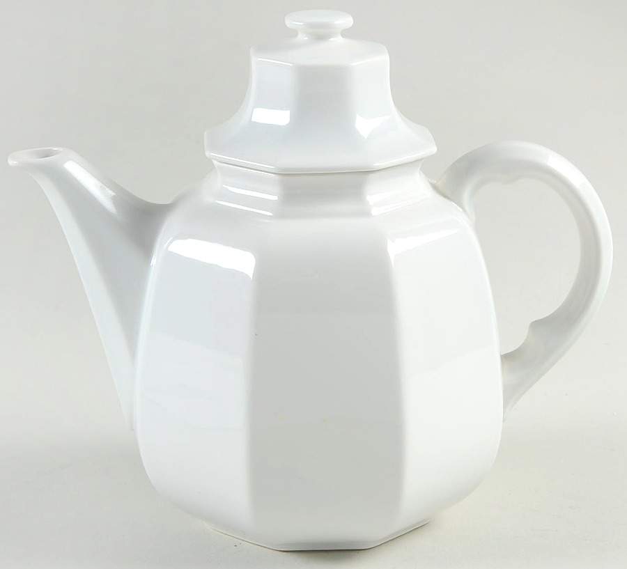 Continental White Coffee Pot & Lid by Mikasa-1