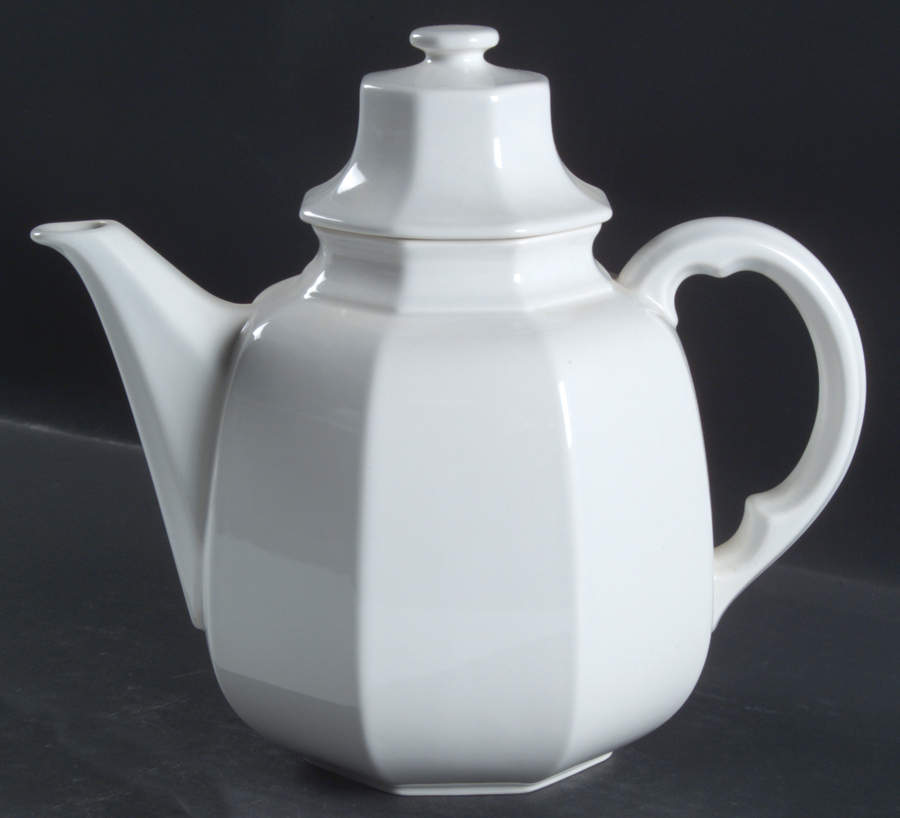 Continental White Coffee Pot & Lid by Mikasa-1