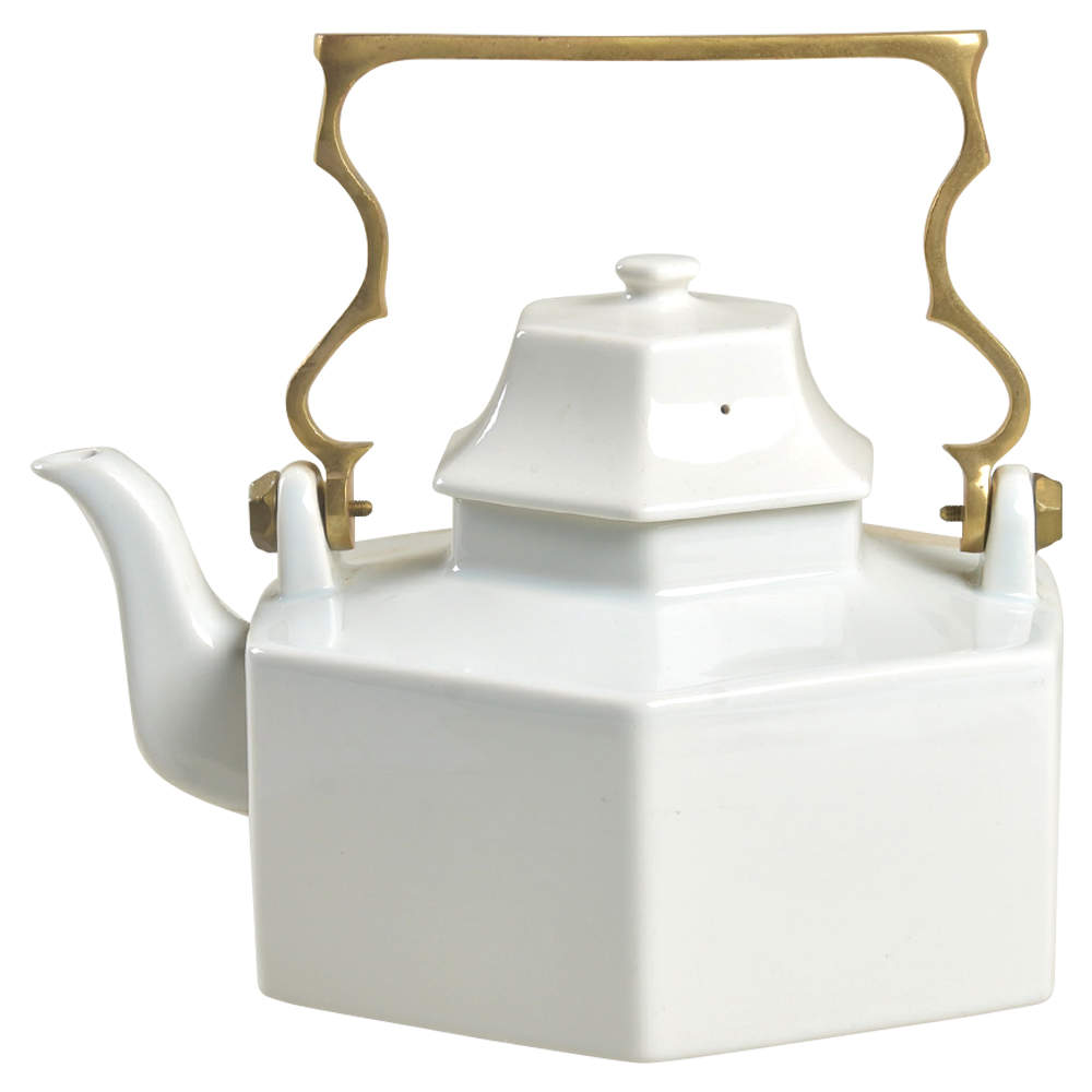 Continental White Teapot & Lid by Mikasa-1