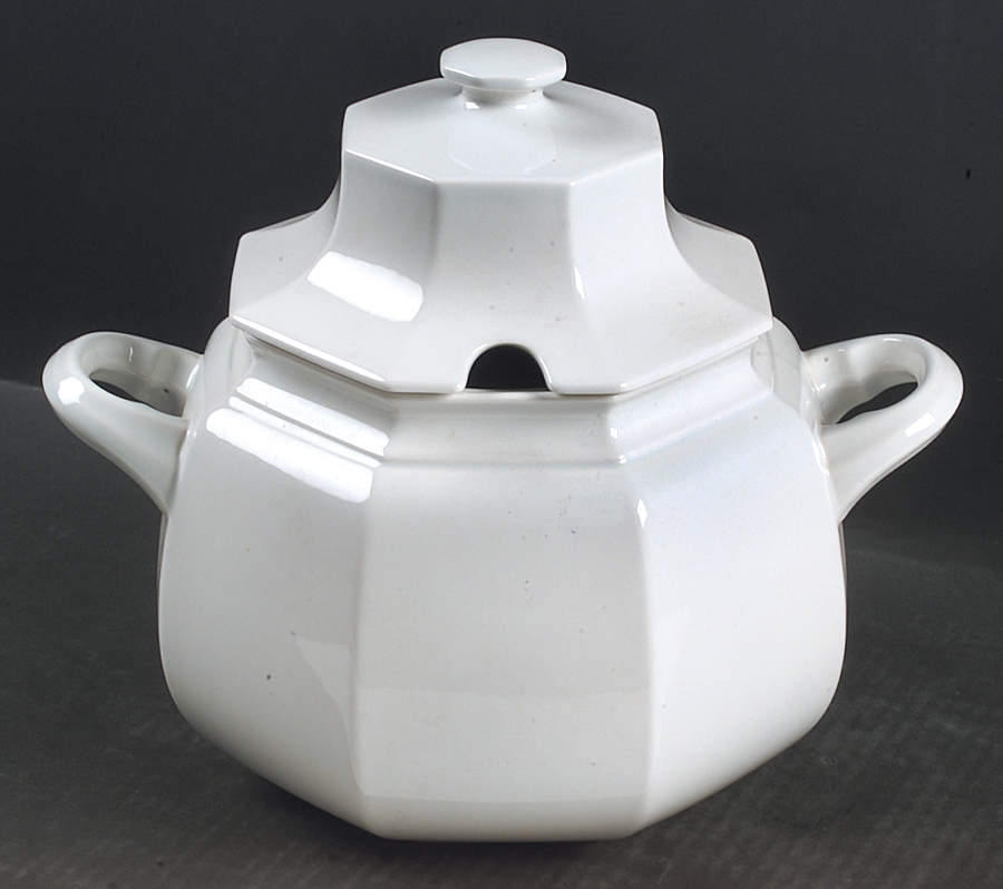 Continental White Tureen &  Lid by Mikasa-1