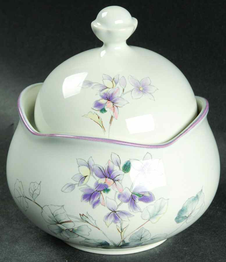 Country Window Sugar Bowl & Lid by Mikasa-1