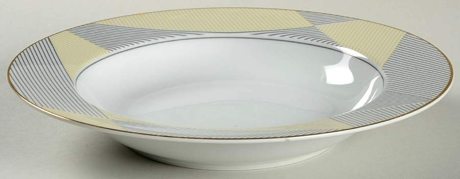 Criss Cross Large Rim Soup Bowl by Mikasa-1