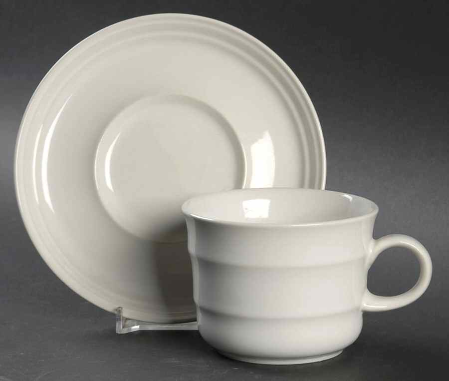 Cream Cheese Flat Cup & Saucer Set by Mikasa-1