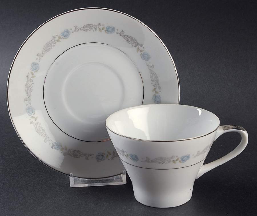 Crown Ford Flat Cup & Saucer Set by Mikasa-1