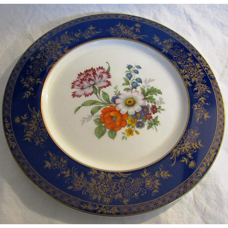 Crown Jewel Blue Accent Dinner Plate by Mikasa-1