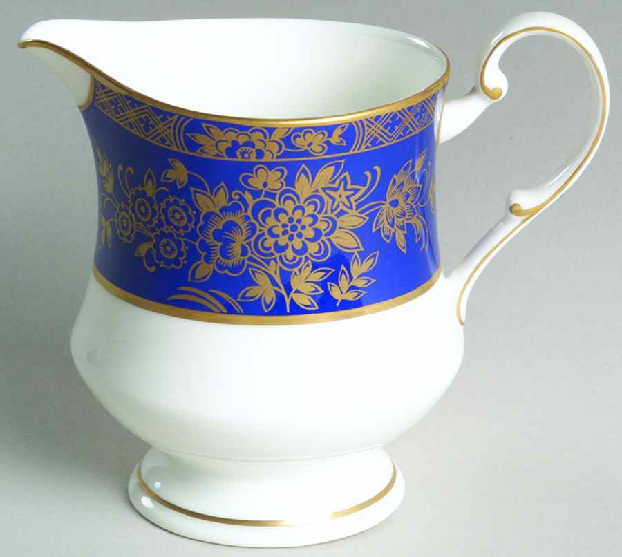 Crown Jewel Blue Creamer by Mikasa-1