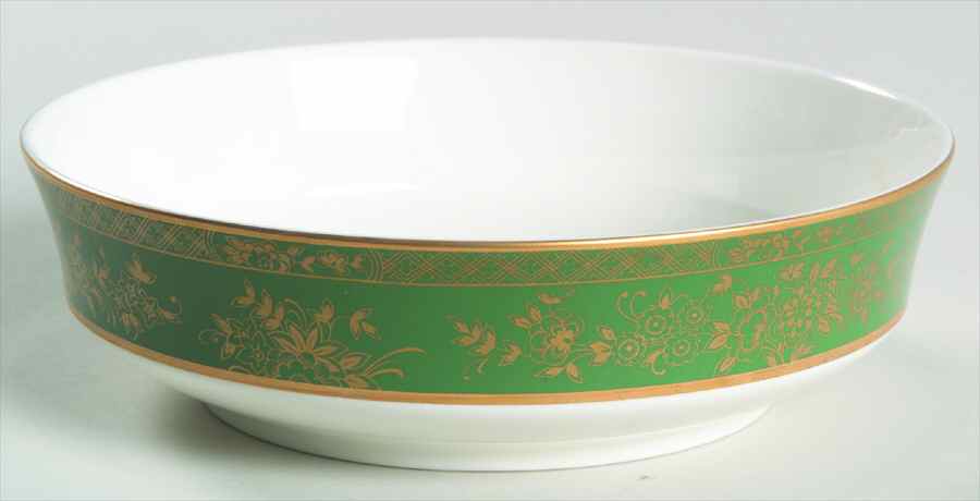 Crown Jewel Ming Green Coupe Soup Bowl by Mikasa-1