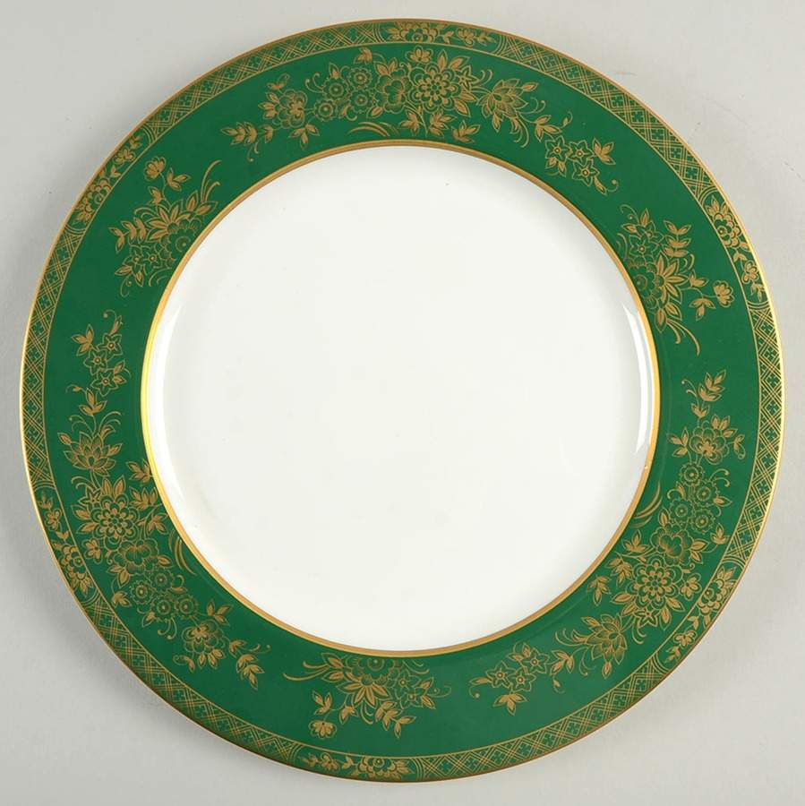 Crown Jewel Ming Green Dinner Plate by Mikasa-1