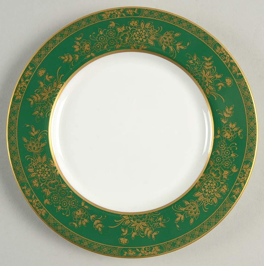 Crown Jewel Ming Green Bread & Butter Plate by Mikasa-1