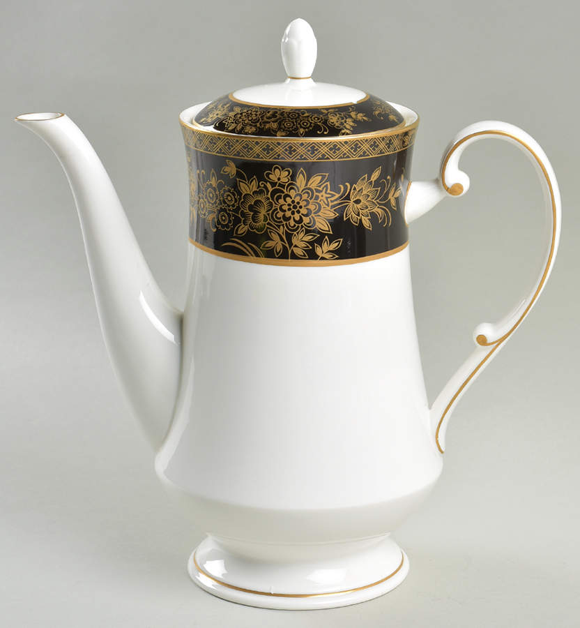 Crown Jewel Onyx Coffee Pot & Lid by Mikasa-1