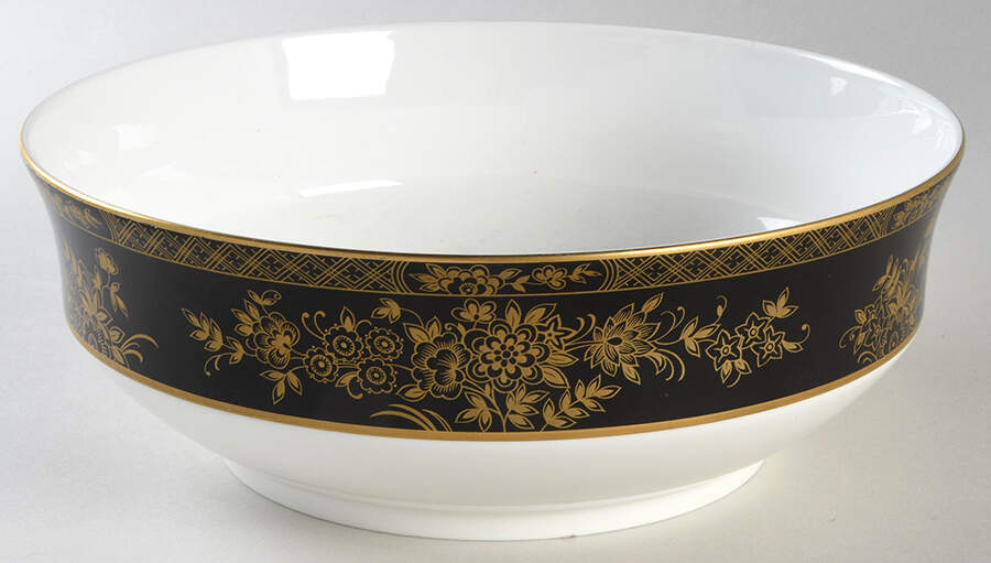Crown Jewel Onyx 9" Round Vegetable Bowl by Mikasa-1