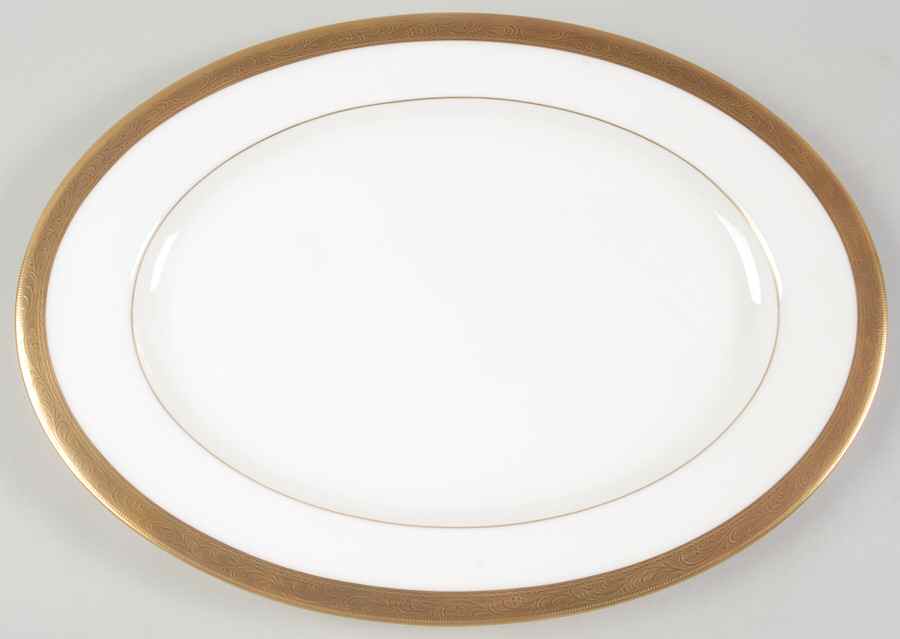 Crown Jewel  12" Oval Serving Platter by Mikasa-1