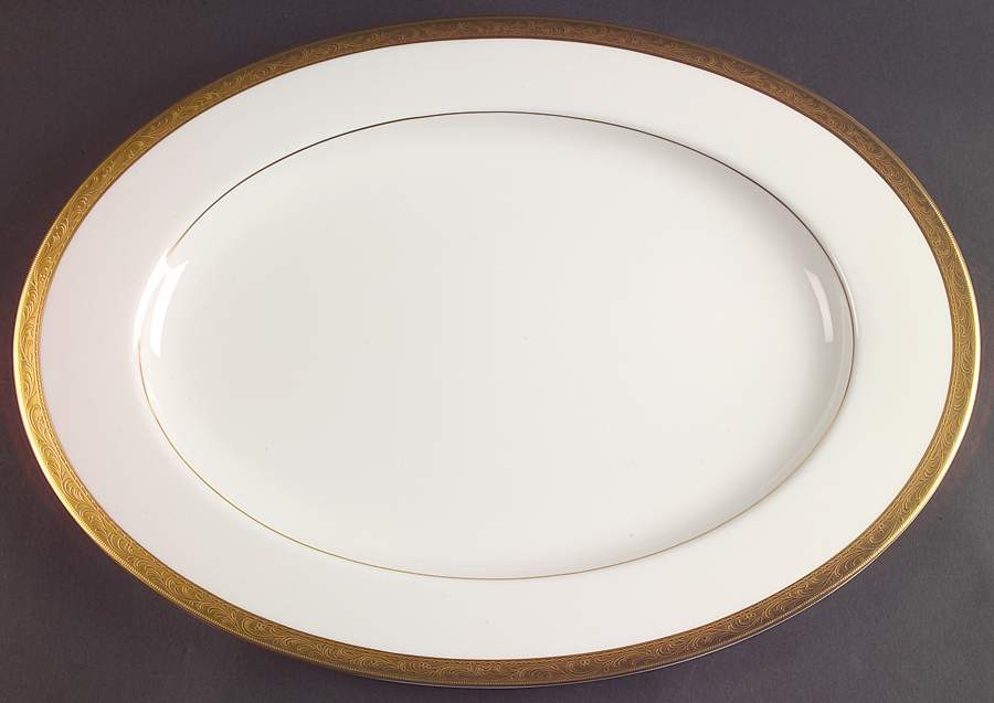 Crown Jewel  17" Oval Serving Platter by Mikasa-1