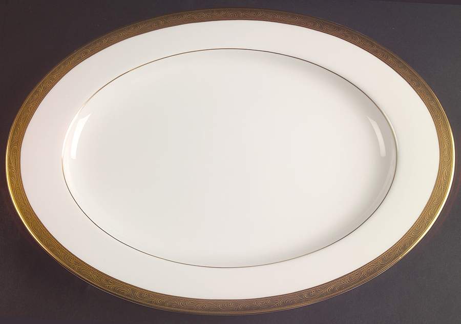 Crown Jewel  15" Oval Serving Platter by Mikasa-1