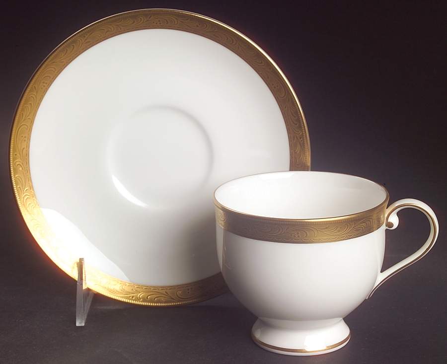 Crown Jewel  Footed Cup & Saucer Set by Mikasa-1