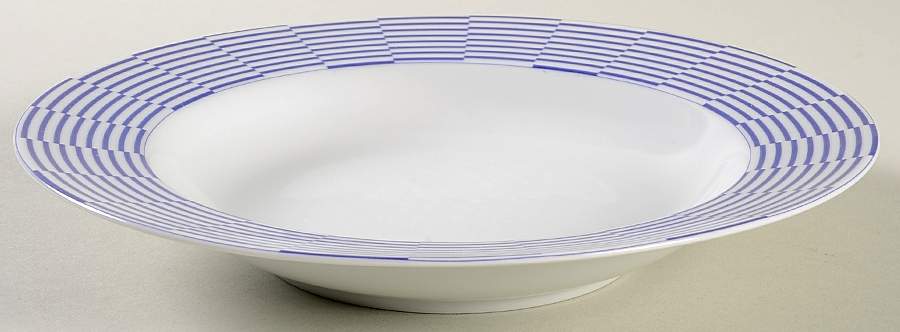 Crossroads Blue Rim Soup Bowl by Mikasa-1