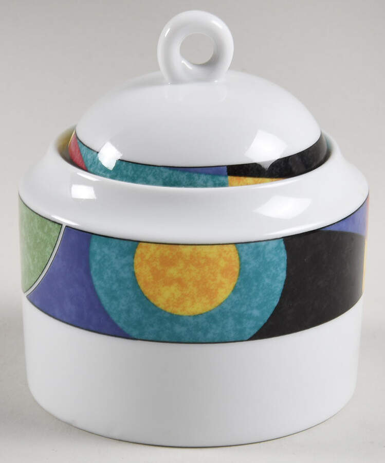 Currents Forte' Sugar Bowl & Lid by Mikasa-1