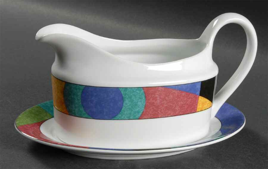 Currents Forte' Gravy Boat & Underplate by Mikasa-1