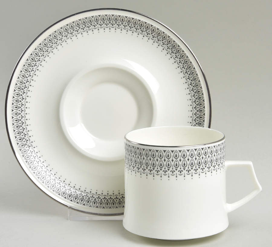Cumberland Flat Cup & Saucer Set by Mikasa-1