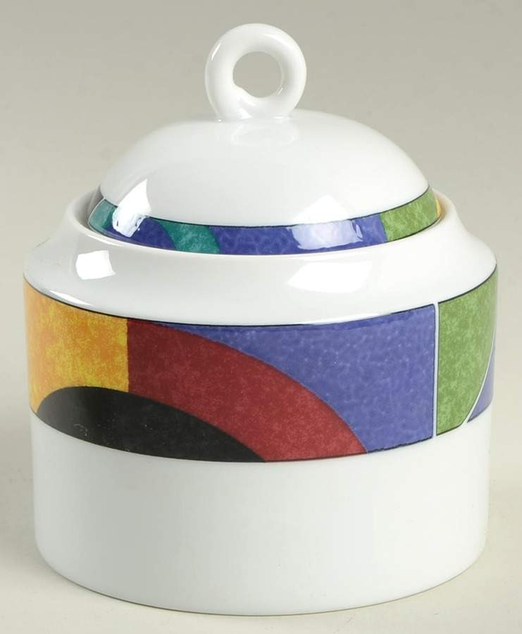 Currents Sugar Bowl & Lid by Mikasa-1