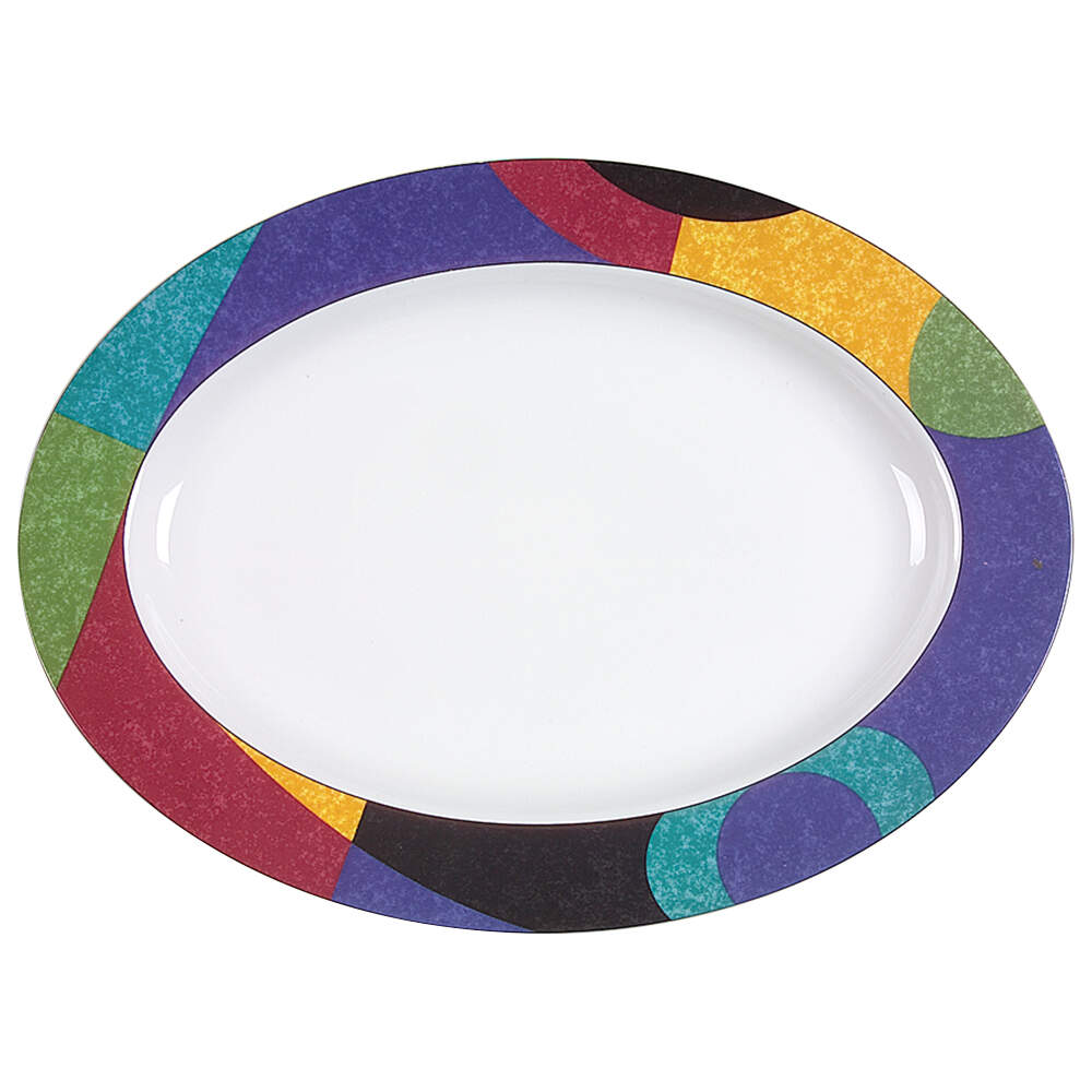 Currents 14" Oval Serving Platter by Mikasa-1