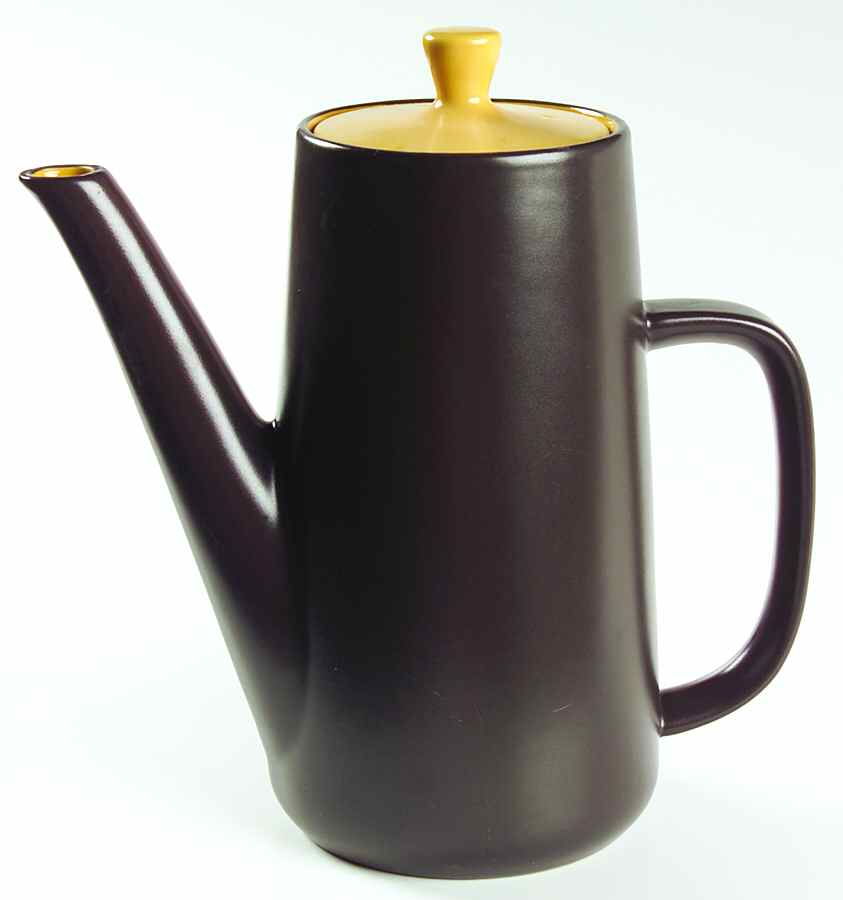 Curry Yellow Coffee Pot & Lid by Mikasa-1