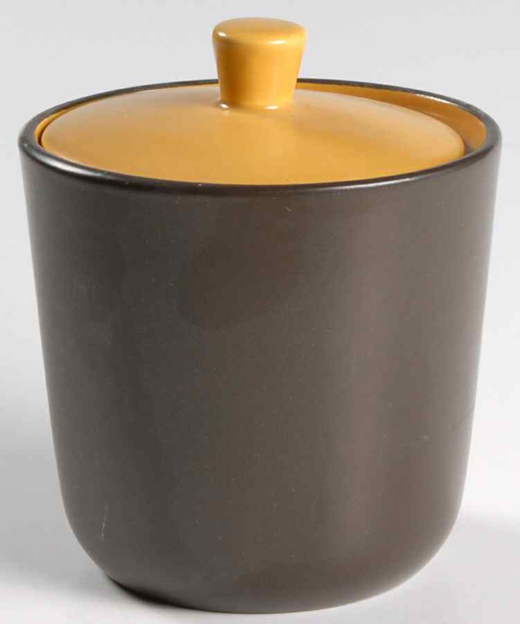 Curry Yellow Sugar Bowl & Lid by Mikasa-1