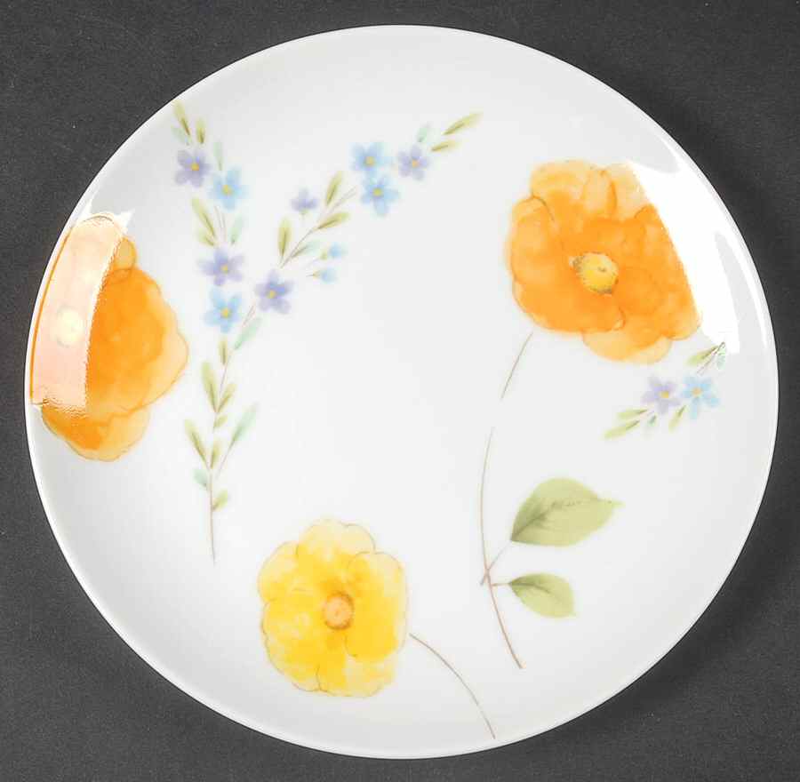 Dancing Flowers Bread & Butter Plate by Mikasa-1