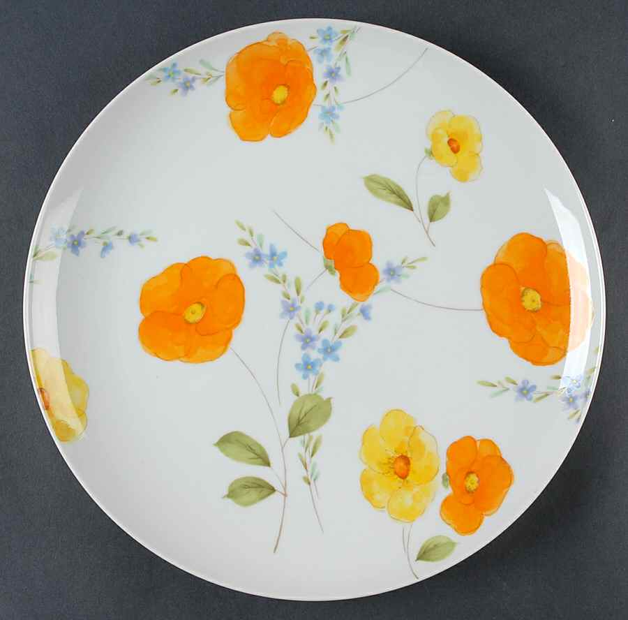 Dancing Flowers 12" Chop Plate (Round Platter) by Mikasa-1