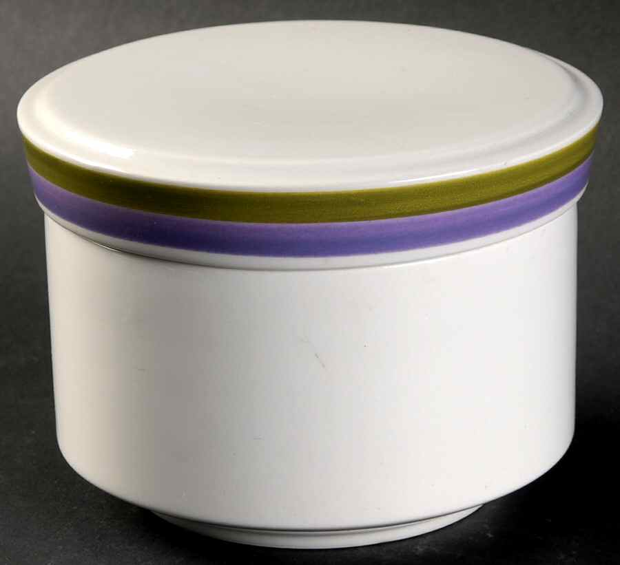 Dancing Flower Sugar Bowl & Lid by Mikasa-1