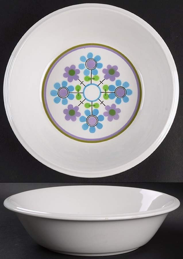 Dancing Flower 9" Round Vegetable Bowl by Mikasa-1