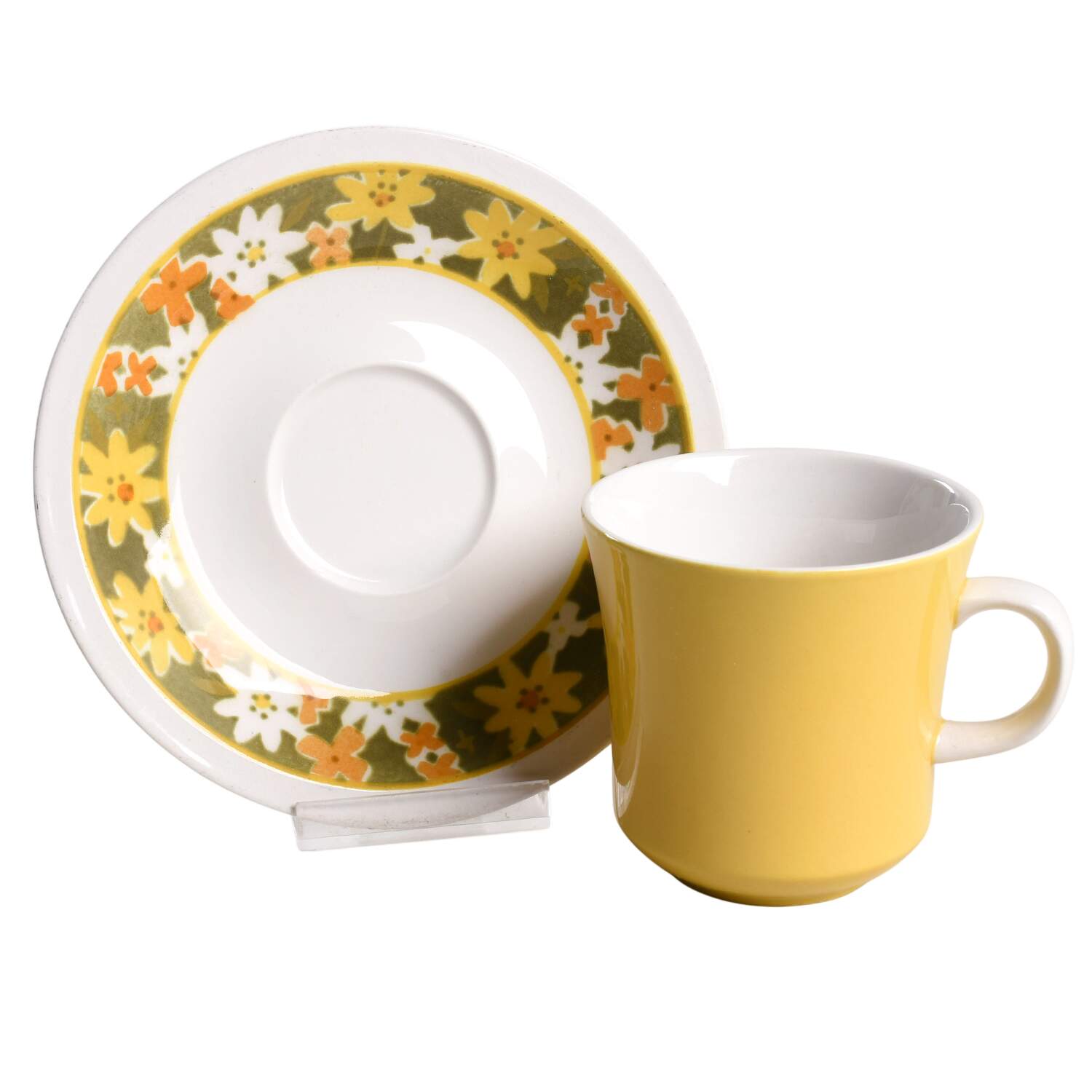 Daisies Flat Cup & Saucer Set by Mikasa-1