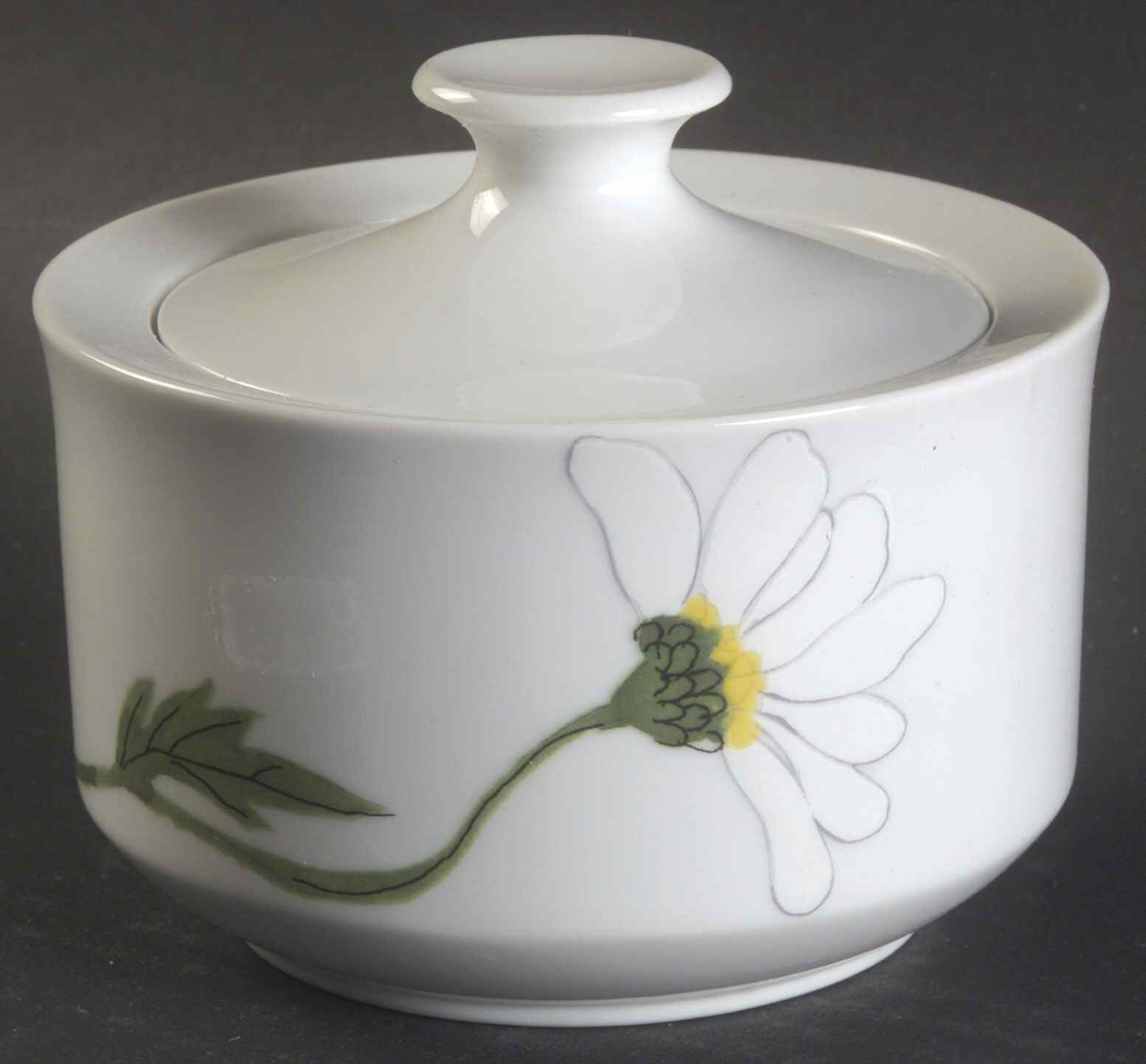 Daisies Sugar Bowl & Lid by Mikasa-1