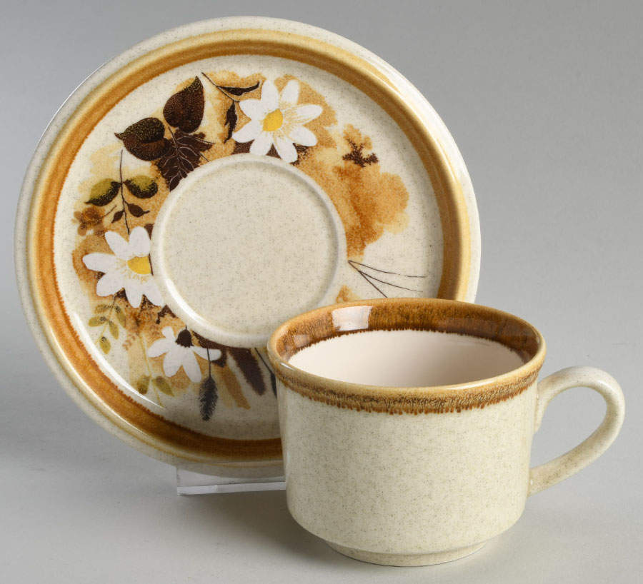 Daisy Mae Flat Cup & Saucer Set by Mikasa-1