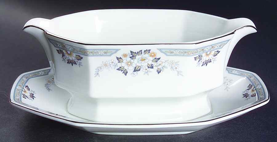 Dana Gravy Boat & Underplate by Mikasa-1