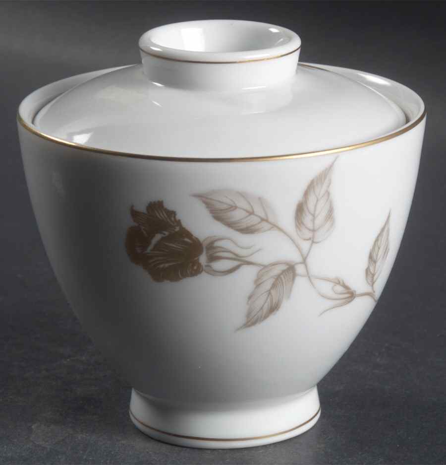 Damask Rose Sugar Bowl & Lid by Mikasa-1