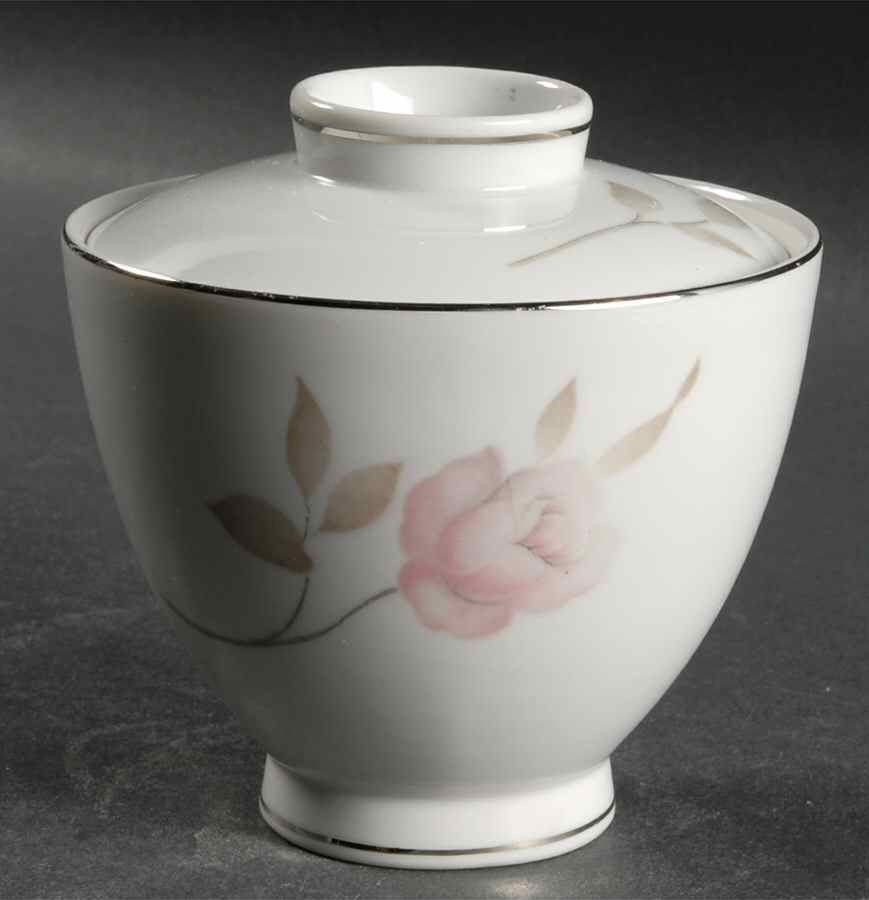 Dawn Rose Sugar Bowl & Lid by Mikasa-1
