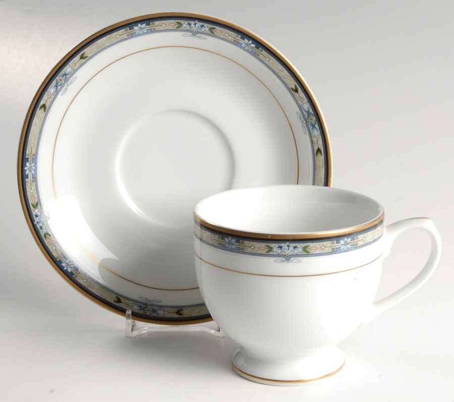 Dauphine Footed Cup & Saucer Set by Mikasa-1