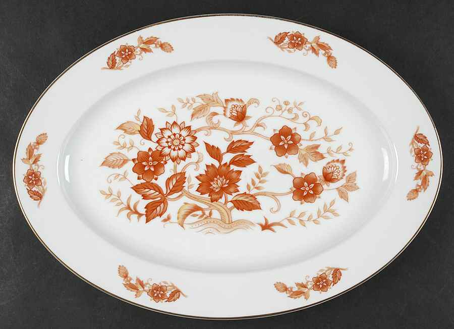 Deauville 14" Oval Serving Platter by Mikasa-1