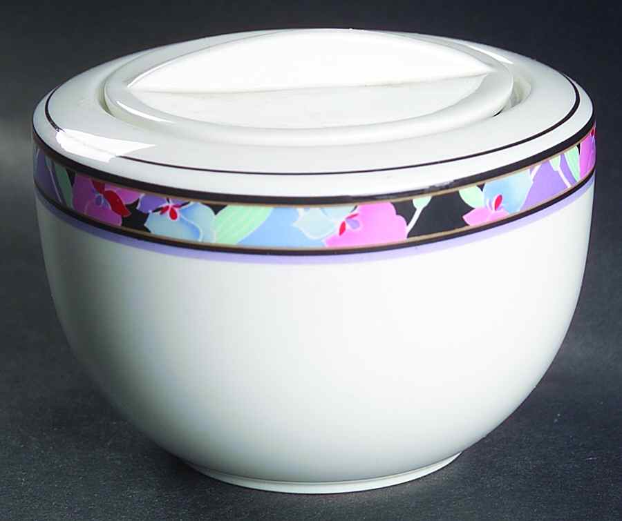 Deco Art Sugar Bowl & Lid by Mikasa-1