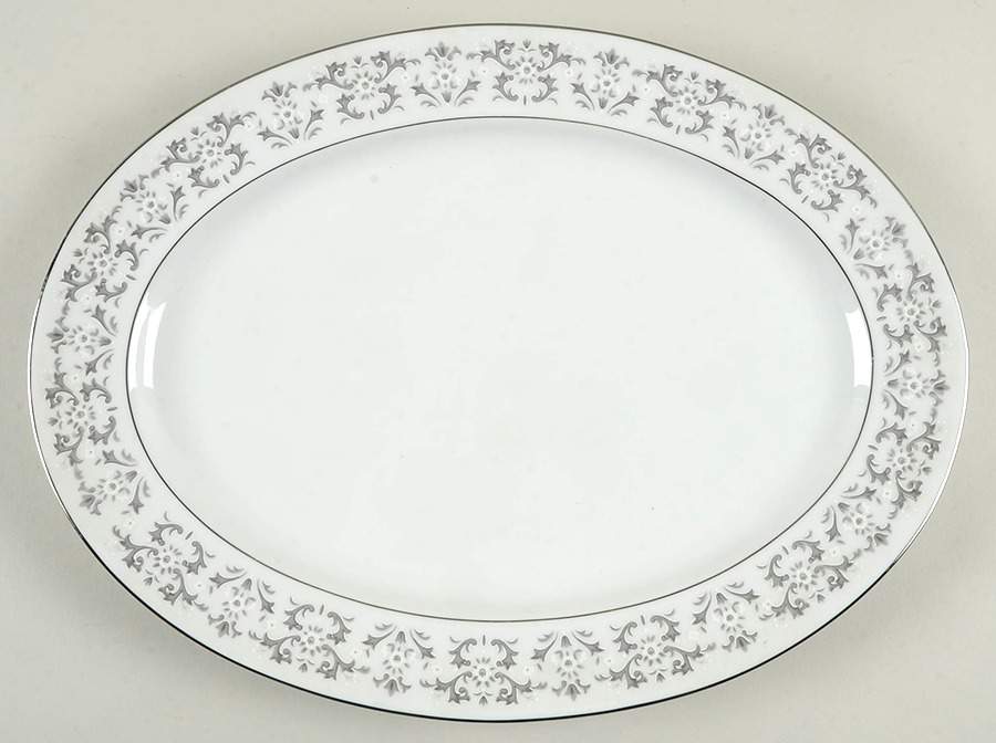 Deauville 16" Oval Serving Platter by Mikasa-1