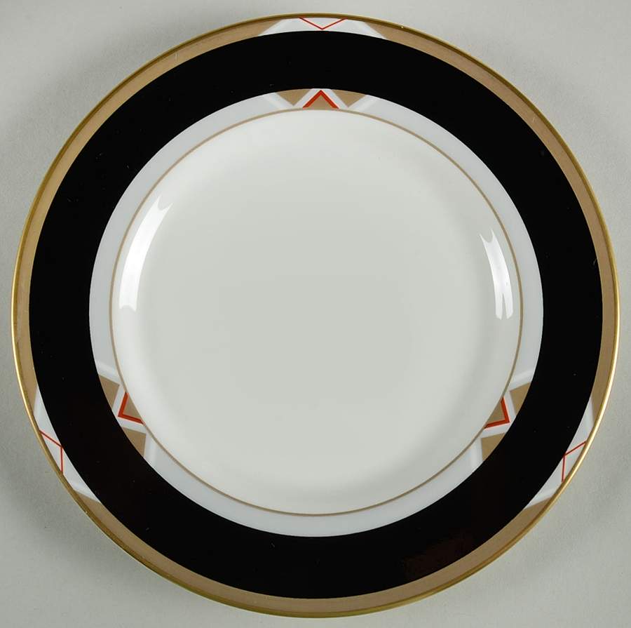 Deco Black Bread & Butter Plate by Mikasa-1