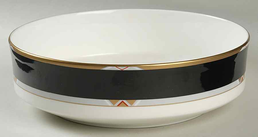 Deco Black 9" Round Vegetable Bowl by Mikasa-1