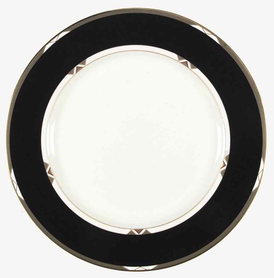 Deco Black Dinner Plate by Mikasa-1